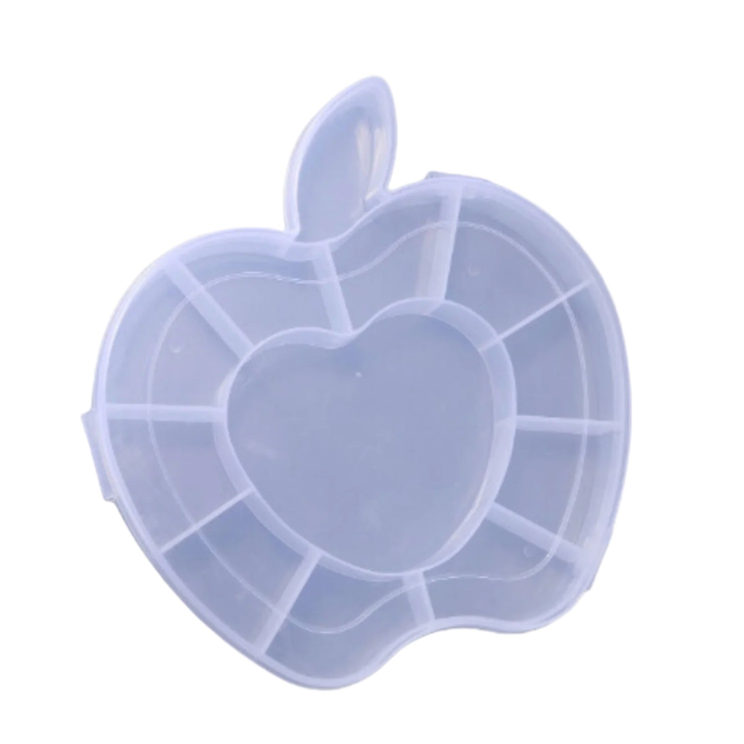 Plastic Apple Shape Jewellery Storage Box (1 Pc) Plastic Apple Shape Jewellery Storage Box (1 Pc)